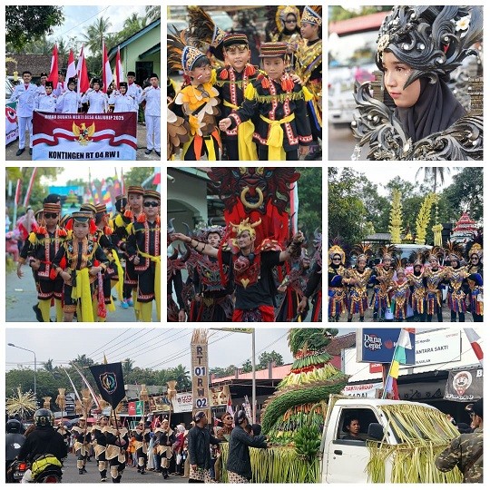 GEREBEG MERTI DESA KALIURIP EKSPRESIKAN KESYUKURAN  DAN PULUHAN KREATIFITAS TOTAL