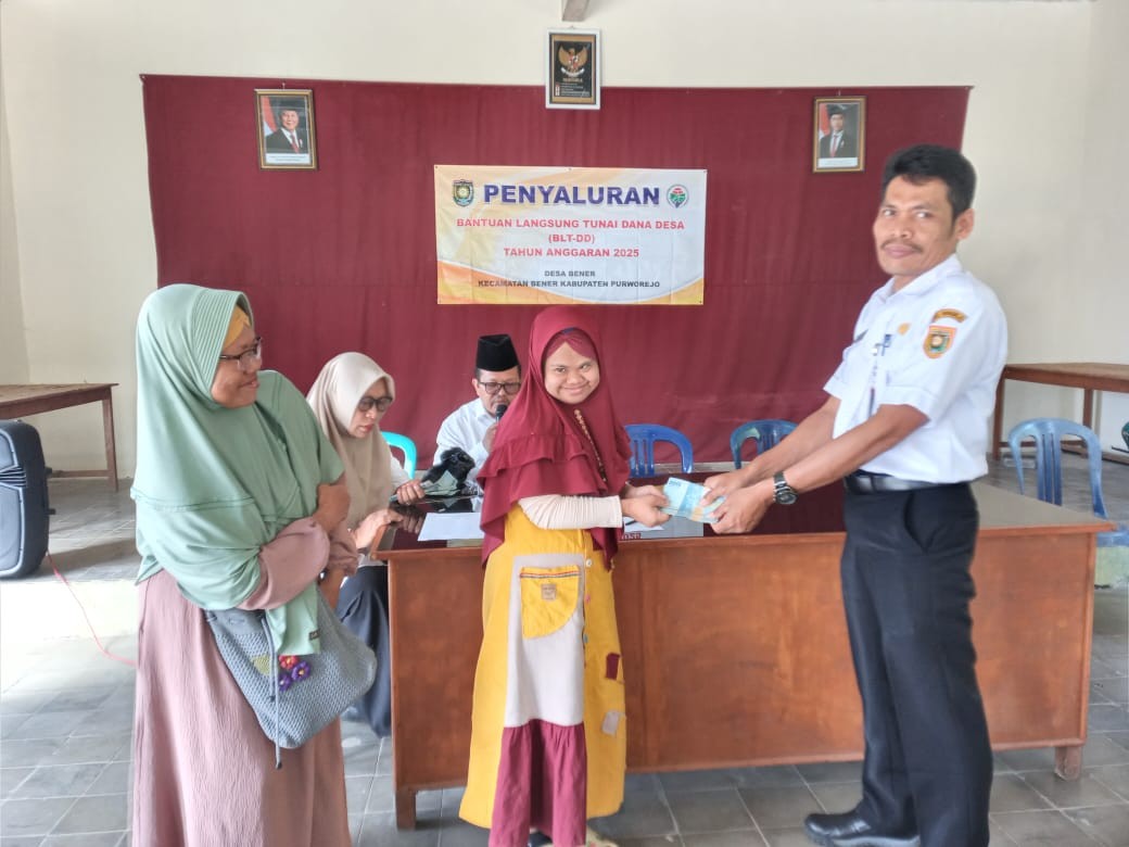 PENYALURAN BLT DD TA 2025 DESA BENER KECAMATAN BENER