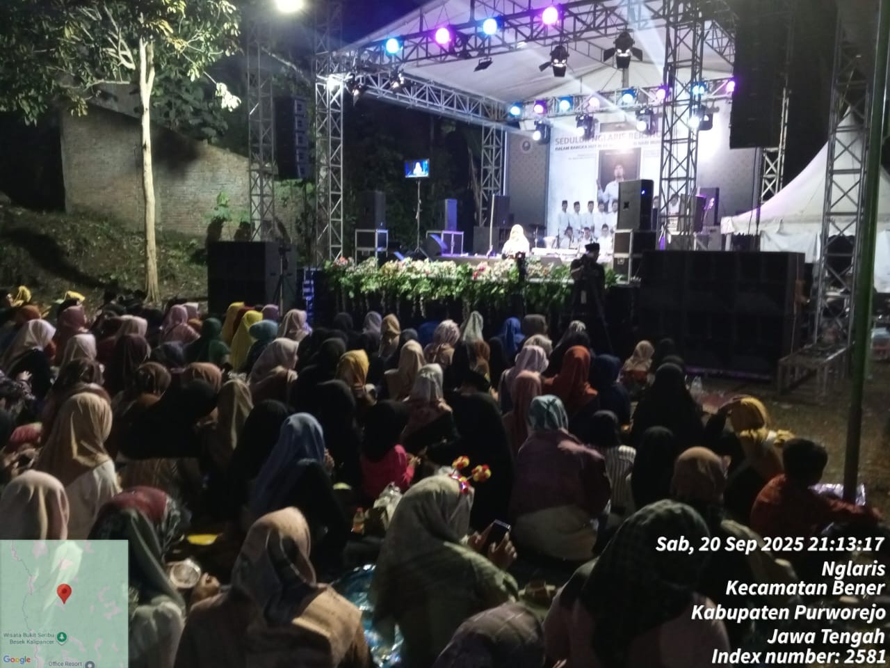 CAMAT BENER HADIRI KEGIATAN SEDULUR NGLARIS BERSHOLAWAT