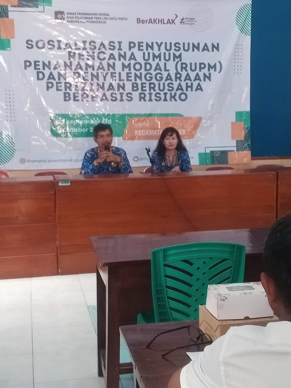 SOSIALISASI PENYUSUNAN RPUM DAN PENYELENGGARAAN PERIZINAN BERUSAHA BERBASIS RISIKO