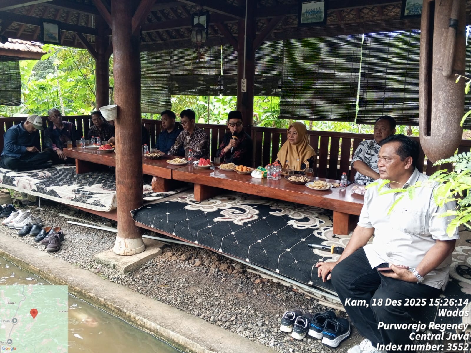 CAMAT BENER HADIRI MUSDES PERBAIKAN JALAN KABUPATEN RUAS KALIWADER - PEKACANGAN