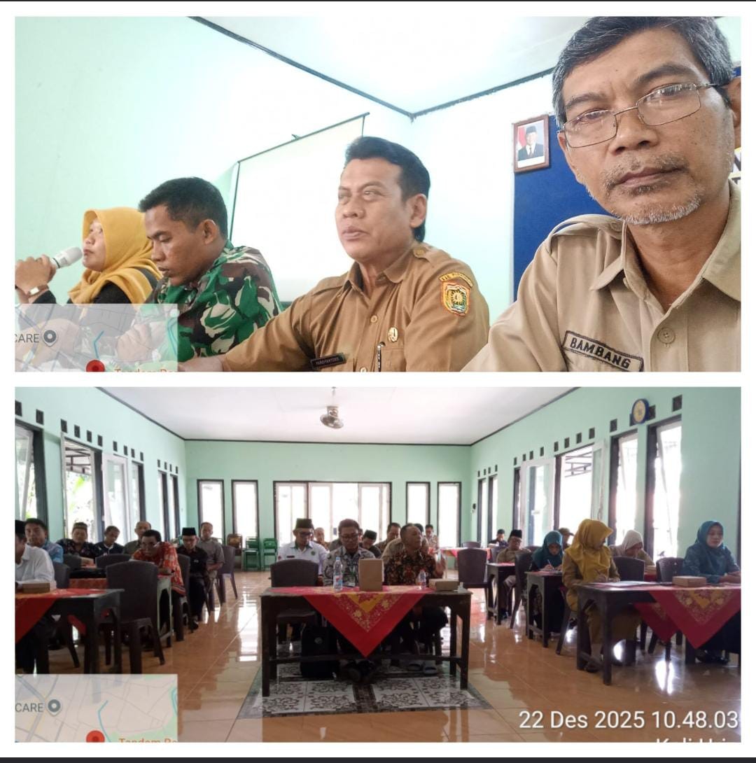 SEKCAM BENER PIMPIN MONITORING MUSDES PENETAPAN  APBDES TAHUN 2026 DESA KALIURIP